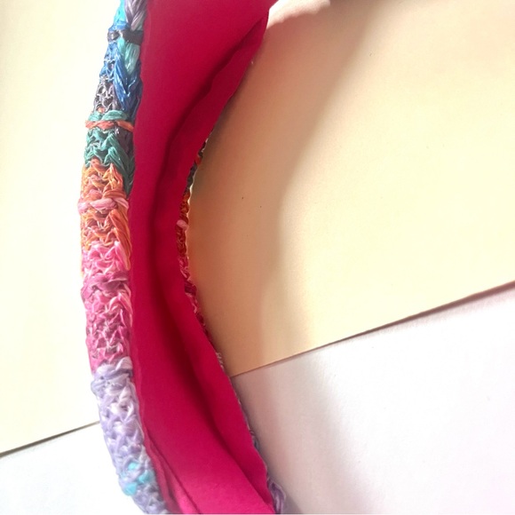 🏷️🆕🎉 pink & purple colorful threaded knotted headband - Picture 8 of 12